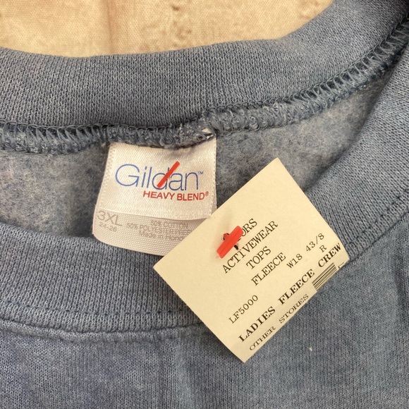 NWT Gildan heavy blend fleece blue Sweater size 3XL. - Picture 4 of 7